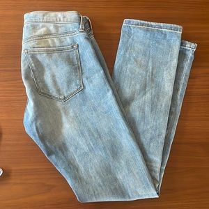 Banana republic low rise straight distressed Jean